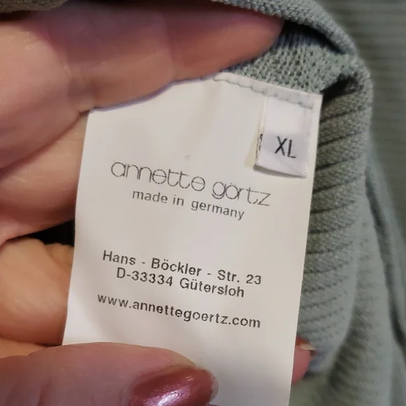 Green Ribbed Long Sleeve Tunic